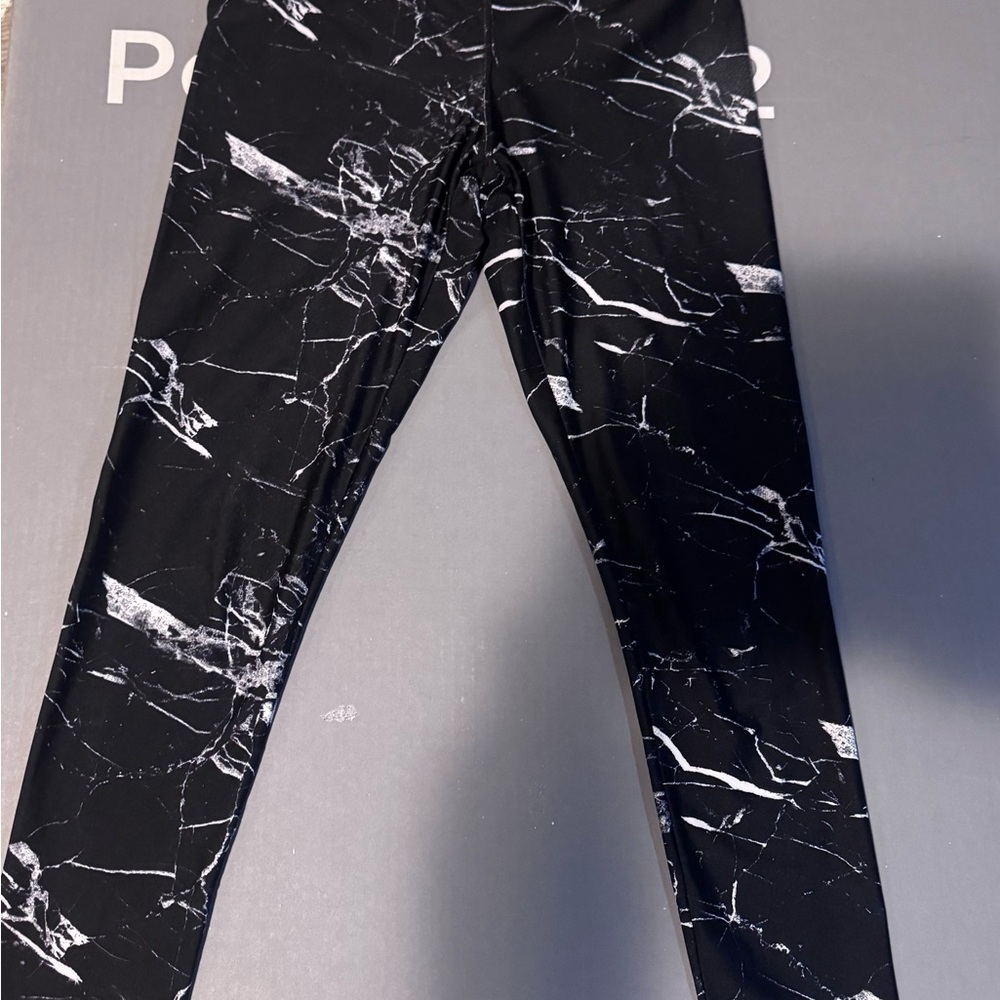Black Marble Leggings